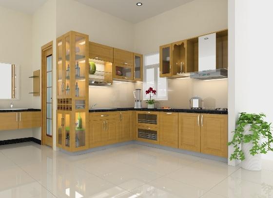 Tủ bếp nhôm kính cao cấp giúp nhà bạn sáng đẹp hơn